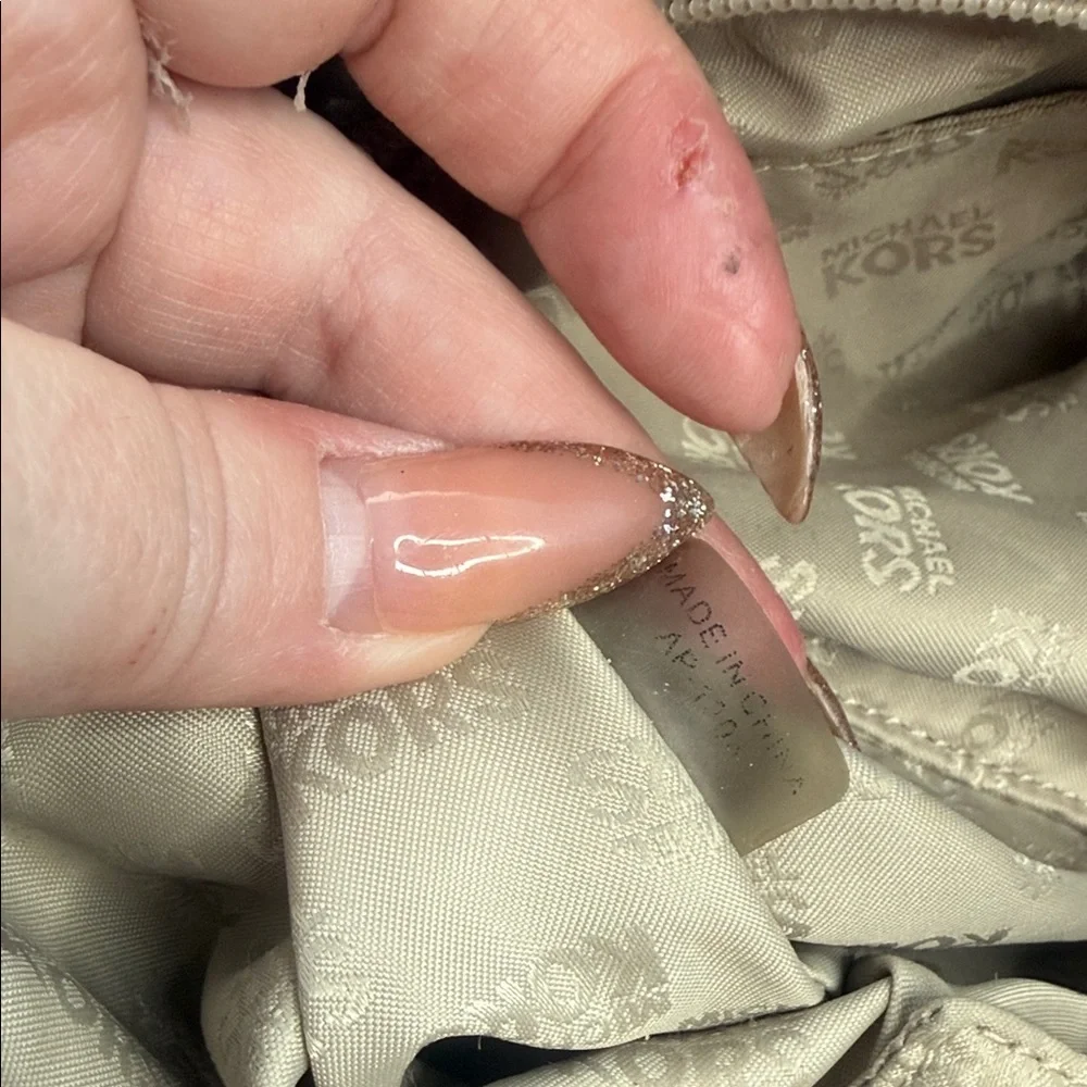 Michael Kors tan brand dimensions